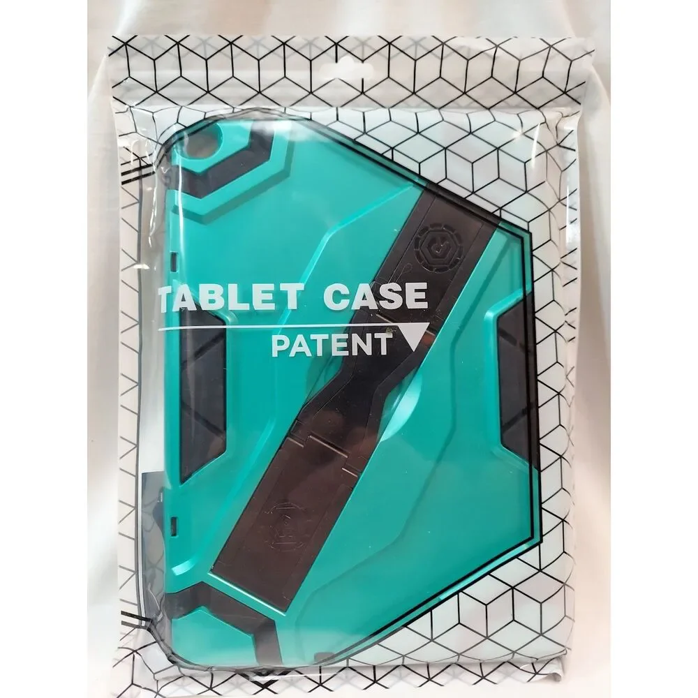 Tablet Case Cover fits iPad 9.7 inch 5th/6th Gen 2018 Grip Stand Green Black